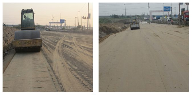 绍兴鹿湖庄组团东向西规划道路工程的灰